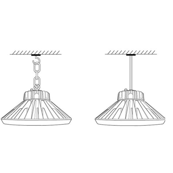 High Efficiency Dimmable UFO LED High Bay Light 150 Watt With Cree  Chip , Ra>80