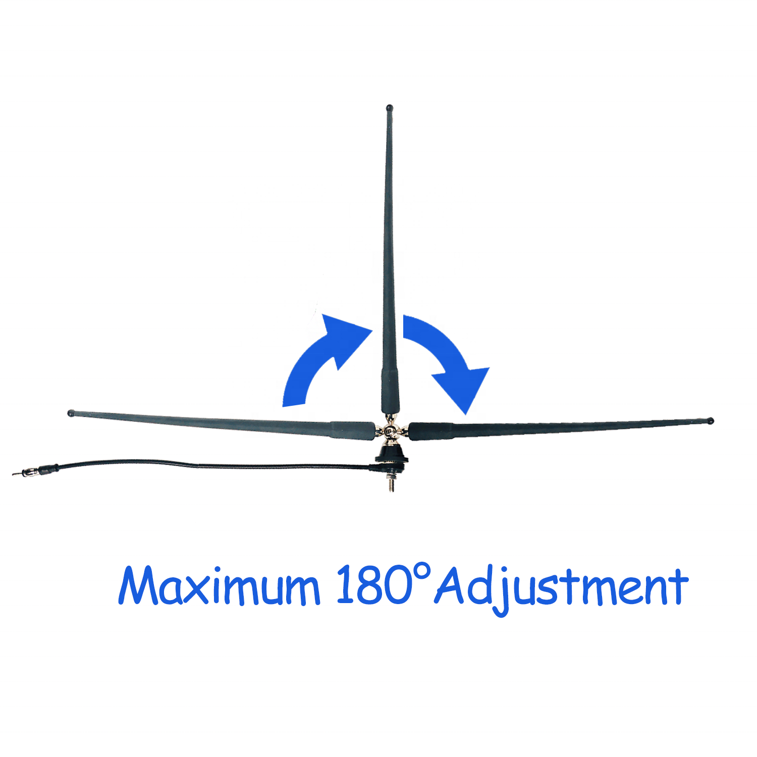 Waterproof Rubber Marine AM/FM Golf Cart ATV UTV RV Car Stereo Boat Mast Flexible Radio Antenna Truck Excavator Tractor