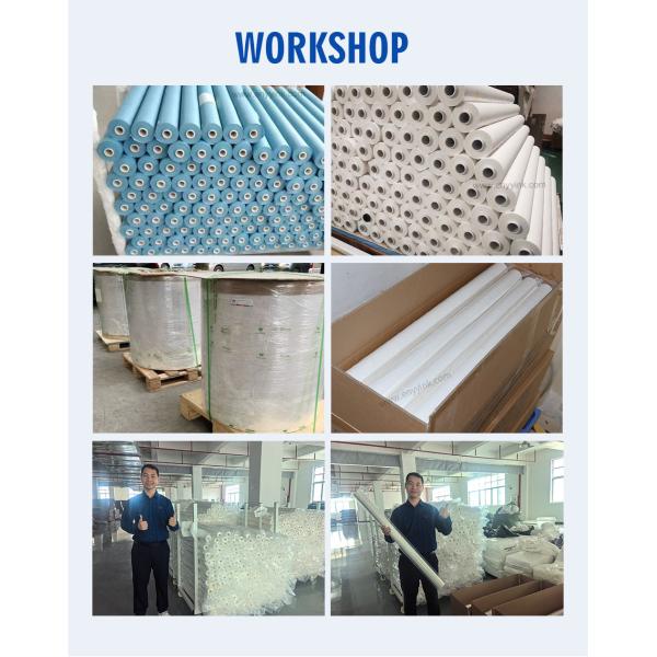 Dry white non-woven fabric (774mm x 9m x 12.5mm)