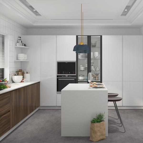 Modern Modular Built-In Wood Cupboard Complete Sets Whole House Manufacturer