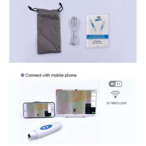 Máquina portátil del escáner del analizador del pelo del analizador de la piel de la belleza