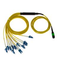 LSZH/manutenção programada MPO do PVC ao núcleo da trança 12 da fibra ótica do LC
