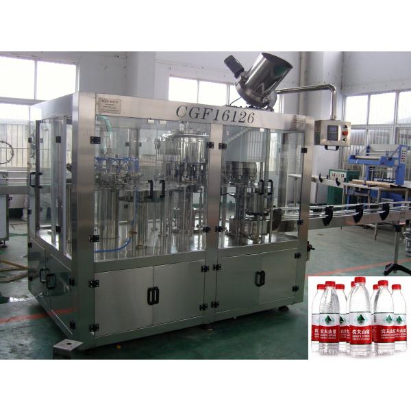High Precision Mineral Water Bottle Filling Machine with PLC + Touch Screen Control