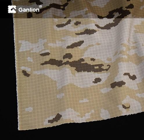 Nylon Cotton Spandex IRR Desert Camouflage Camo Stretch Fabric Twill Ripstop