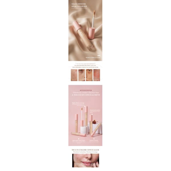 High Coverage Long-Lasting Hydrating Concealer Daily Base Makeup
