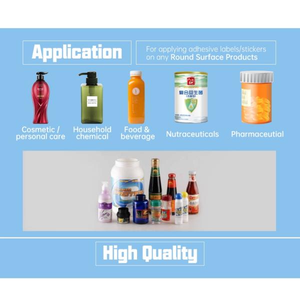 Машина для прикрепления этикеток бутылки ведра 25mm стирального порошка 134mm автоматическая