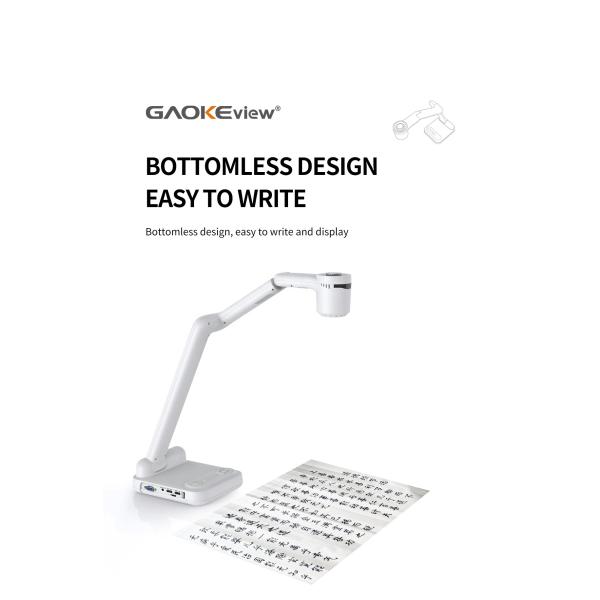 Gaoke A3A4 Mini Document Camera 4K Visualizer School Scanner 13 MP Visual Presenter