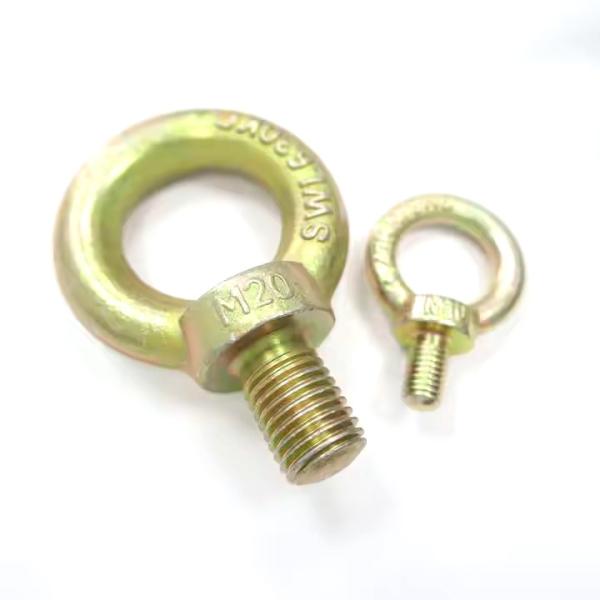 Galvanized Steel M20 ZINC Plated Drop Forged Eye Screw Lifting Ring JIS1168 Eye Bolt