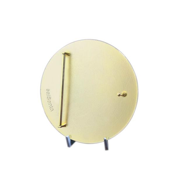 Brilliant Gold Soft Enamel Metal Belt Buckle For Santa Claus Belt In 4 Inches Wide