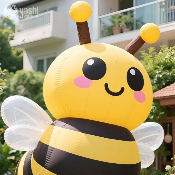 Artificial Cartoon Bee Inflatable Decorations for Outdoor Garden Decoration