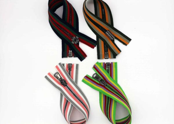 9 Inch Open End Brass Fashion Metal Zippers Colorful Tape Auto - Lock Pulls