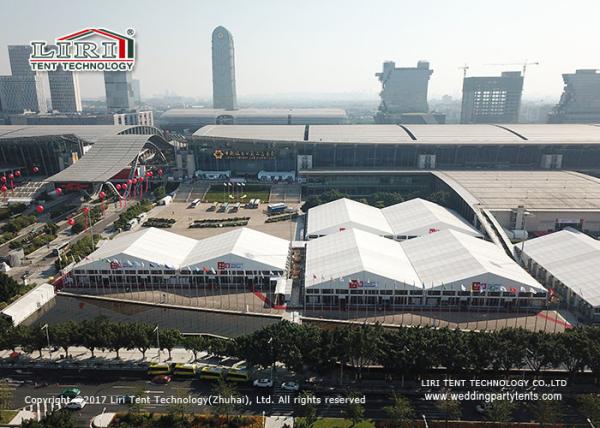 50m Span Width Outdoor Exhibition Tents For Canton Fair Trade Show