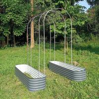 6ftx8ft arc grille de concombre détachable grille de jardin en métal en forme de U