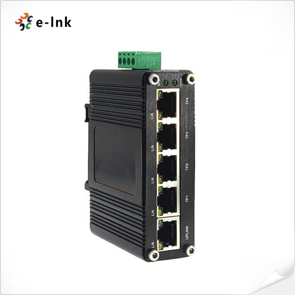 Mini Switch Ethernet Gigabit Industrial de 5 puertos con 5 puertos RJ45 10/100/1000BASE-T con función auto-MDI/MDI-X