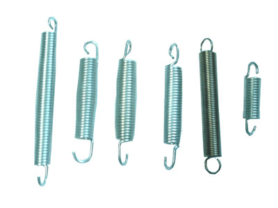 OEM White zinc plated, 65Mn Steel Extension Spring for bicycles, electrombile ,Jump bed