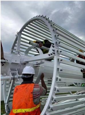 Multi Functional Telecommunication Towers Hot Dip Galvanized Single Tube Tower