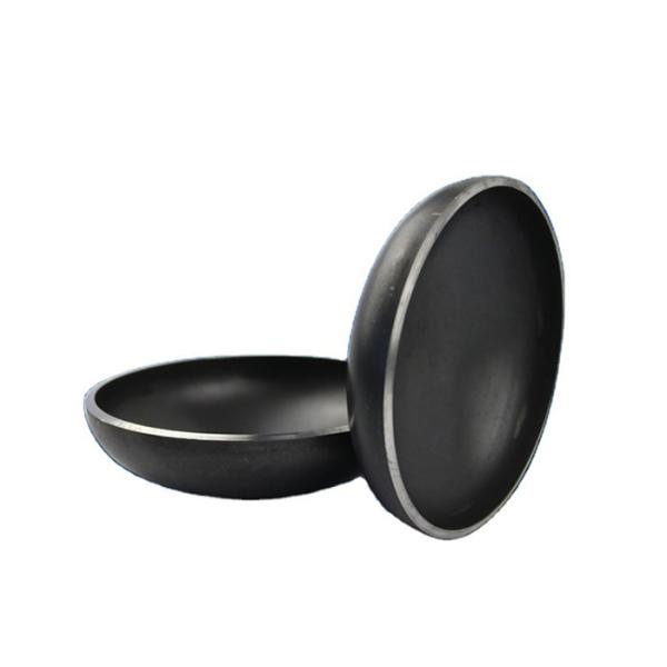 DN15 Weldable Black Steel Pipe Cap SS400 DIN2605 Elliptical Dished Seal Head