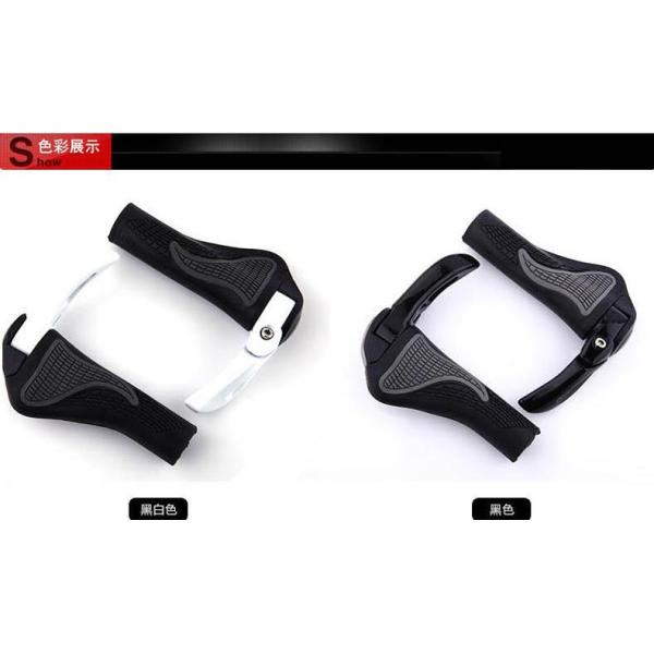 New Design Bicylce MTB bike TPR Rubber&Alloy Sheep Angle Grips Ergonomic Components Bar End Handlebars Push On Soft Grip