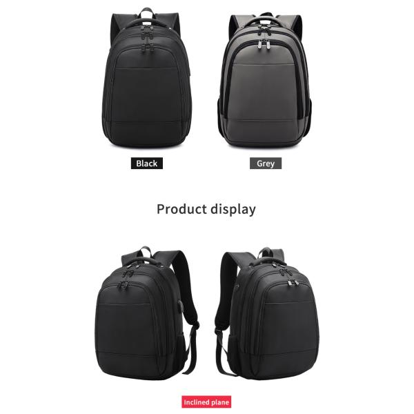High quality products customized logo waterproof black Laptop Backpack men business Backpack