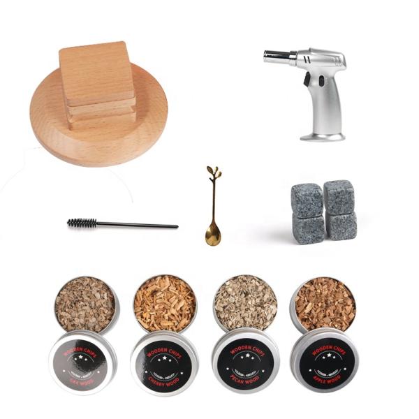 Kit de coctelería de madera para fumadores