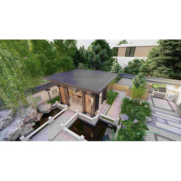 Chinese Style Aluminum Alloy Garden Pavilion Arbor Kiosk Modern Take On Traditional Aesthetics