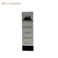 Emballage XL Imprimé Cosmétique Boîte Pliable en Carton Blanc Boîte Pliable en Carton Huile Essentielle Cosmétique Emballage avec Argent Chaud