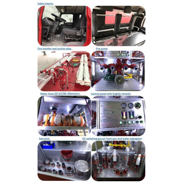 LHD Howo 116HP 6 утомляет тележку пожарного с цистерной с водой 3000L