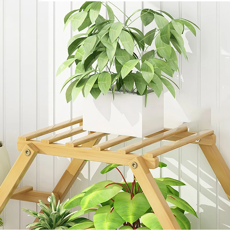 Balcony Flower Rack Floor-standing Storage Household Multi-layer Indoor Outdoor Plants Pot Stand for Room Corners, Gardens