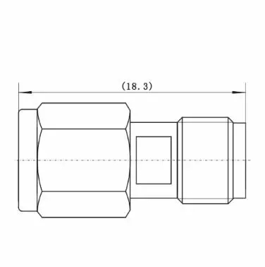 Мужчина нержавеющей стали 2.4mm к женскому прямому переходнику MMW RF волны миллиметра