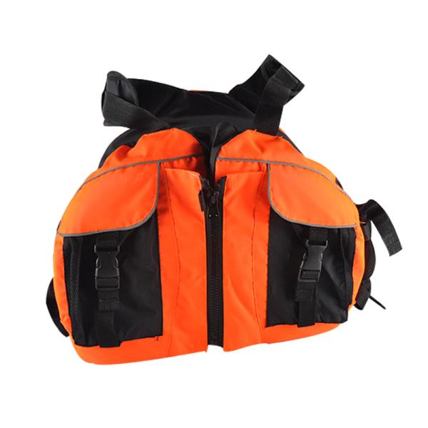Revestimento de vida adulto do equipamento de segurança do caiaque, cor da laranja da engrenagem da segurança da canoa
