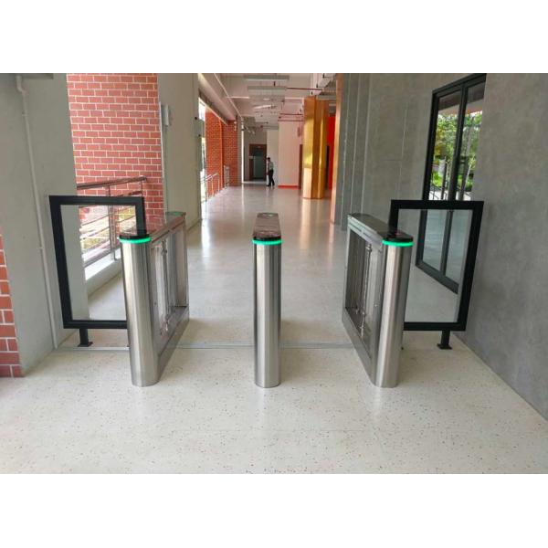 Waterproof Indoor & Outdoor Pedestrian Biometric Access Control Turnstile Gate Swing Barrier Facial Recognition Turnstiles