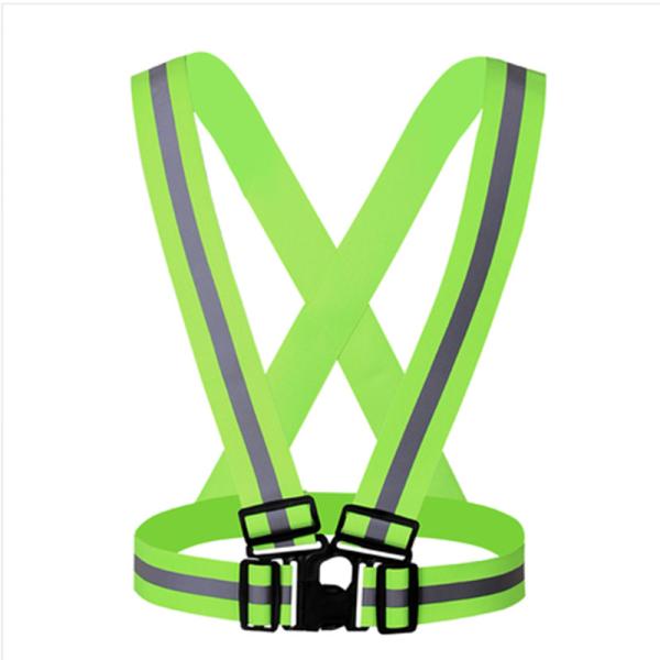 Wholesale Highlight Reflective Straps Night Running Riding Clothing Vest Adjustable Safety Vest Elastic Band