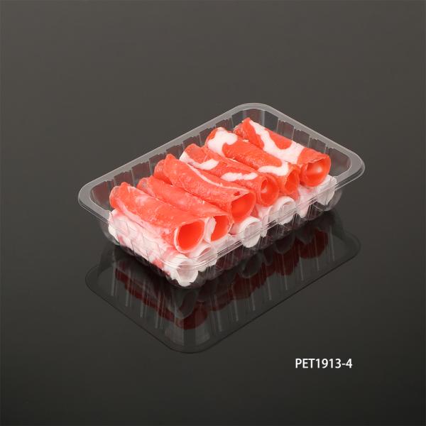 Eco- friendly Disposable fresh food tray PET MAP TRAY