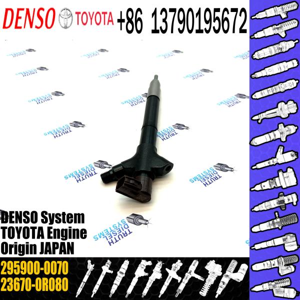 Injecteur de carburant commun de rail de vente directe d'usine de GAMEN 23670-0R080 295900-0070 pour Toyota 2AD