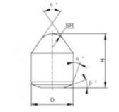 YG6 YG8 Tungsten Carbide Buttons Bits For Well Drilling