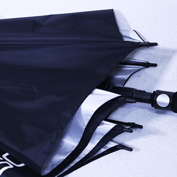 Auto open Double Layer Canopy Vented Umbrella Compact With EVA Foam Straight Handle