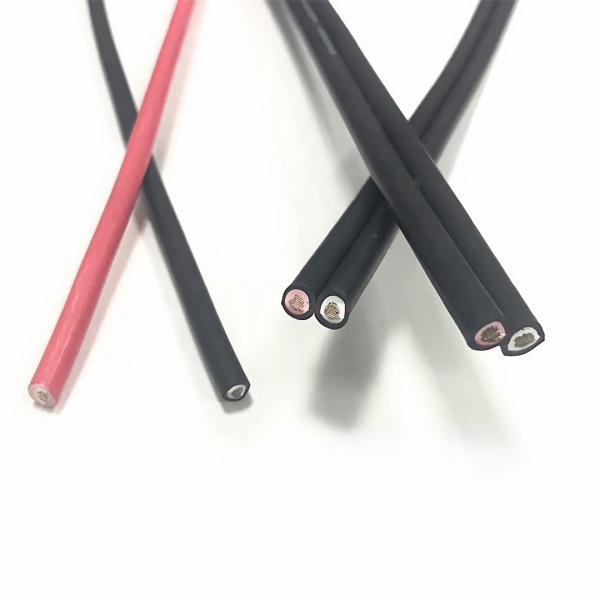 Cable fotovoltaico vermelho preto de 6 mm XLPE Acessórios fotovoltaicos de tensão isolada DC1000V 1500V