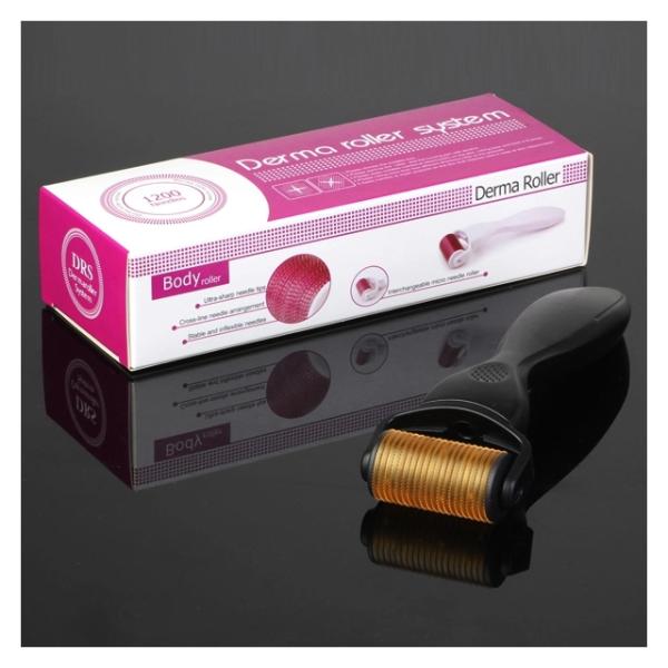1200 Pins Titanium Needle Microneedle Derma Skin Roller for Head Target Area and More