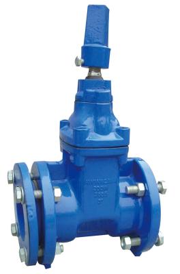 Blue / Red Ductile Iron Gate Valve With Hand Wheel Operator Easy Operation