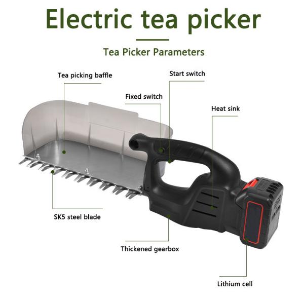 Portable electric tea picker Outdoor small lithium battery crop hedge trimmer Single head tea picker