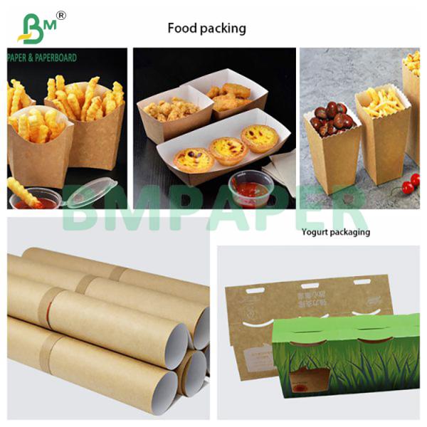 300 gm 325 gm CKB Papel de embalaje de yogur de Krfat con revestimiento superior blanco