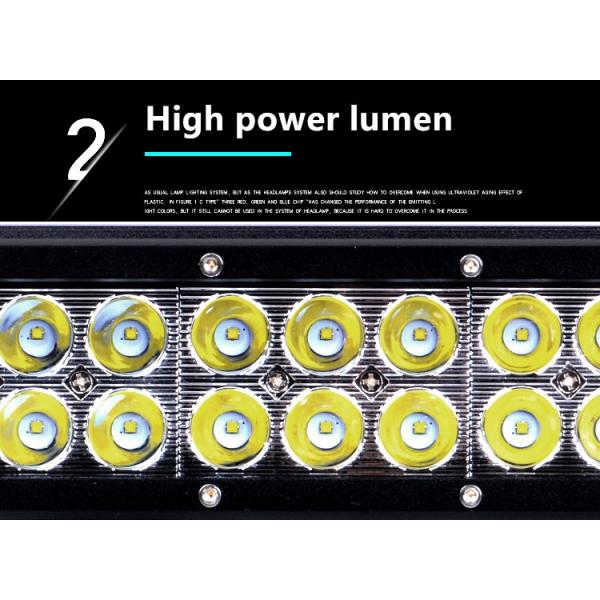 21 Inch  LED Off Road Driving Lights 120W 7D LED Light Bar Adjustable Bracket