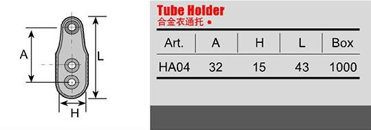 Zinc Alloy Oval Pipe End Bracket for Hanging Rod Rail Support in Wardrobe Accessories