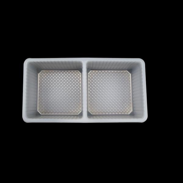 2 Compartment Food Grade PP Blister Tray For Pastries Baked Goods