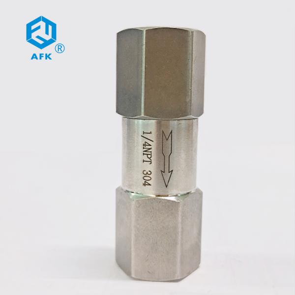 Задерживающий клапан AFK SUS304 компрессора воздуха OD 3000psi Ferrule 1/4 дюймов 4mm 6mm