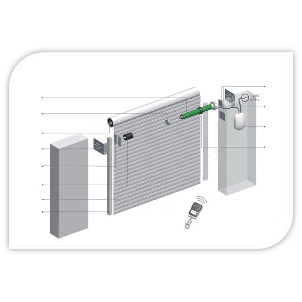 Алюминиевые электрические гаражные двери секционные роликовые гаражные жалюзи
