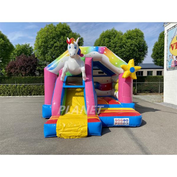 Castillo de salto inflable de PVC unicornio para niños y adultos