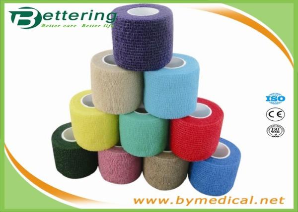 Breathable Elastic Adhesive Bandage Tape Self Adhesive Colorful Waterproof Protection