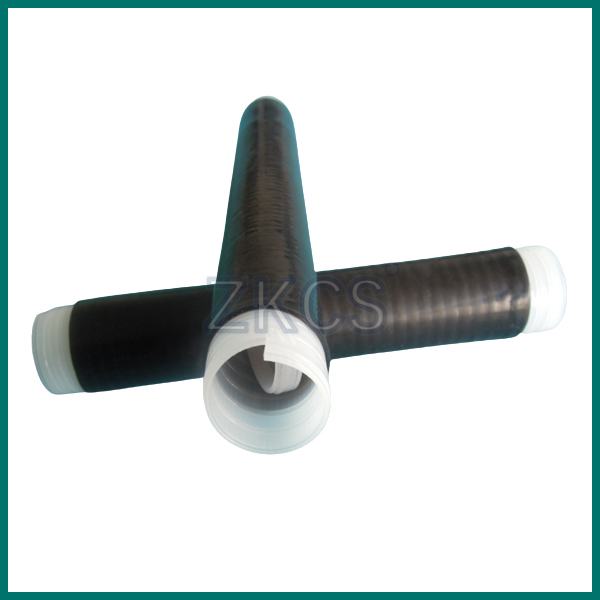 Трубопровод силиконовой резины обруча сокращения черного силикона холодный для телекоммуникаций