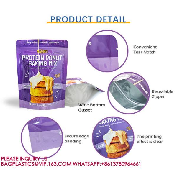 eco-friendly Foil Bag Self-Standing Zipper Bag Pla Packaging Candy Biscuit Nut Snack Bag
